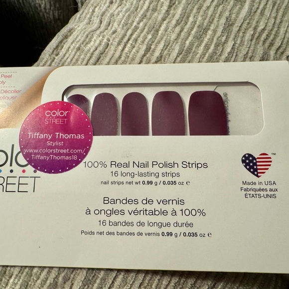 Color Street Other - Color Street Aberdeen Aubergine Nail Polish Strips